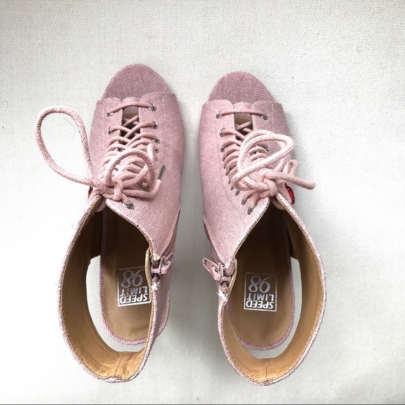 LAST ONE‼️S/6.5 Pink Chunky Gladiator Heels! - Picture 3 of 8